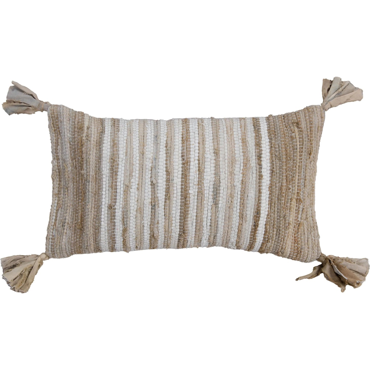 000 SI-2438420,SI-2438421,SI-2438422 | Primary Silo | Phillipsburg Pillow by HedgeApple Essentials in beige, tan, ivory. Made from recycled denim in a rustic style.