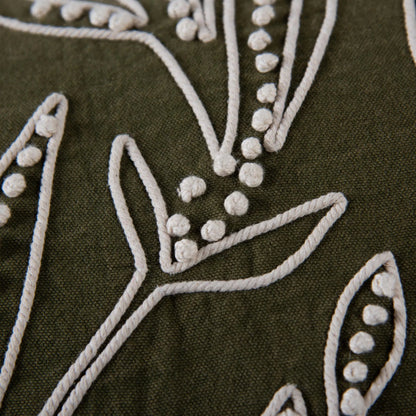 Charlevoix Pillow by HedgeApple Essentials in green. Made from polyester, cotton duck in a eclectic & global style.