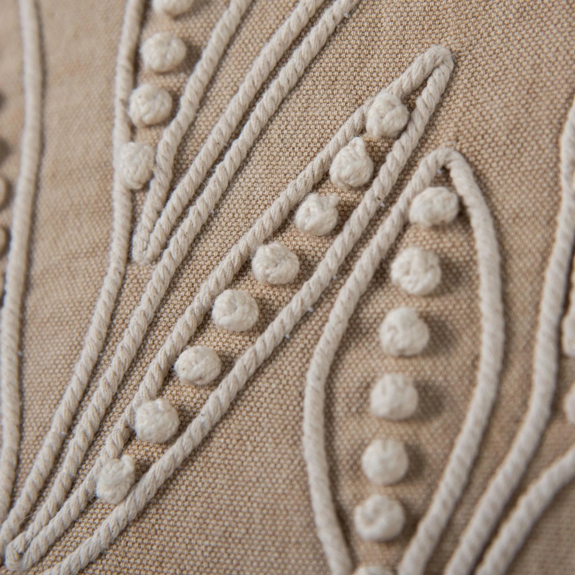 Kendall Pillow by HedgeApple Essentials in beige. Made from polyester, cotton duck in a transitional style.