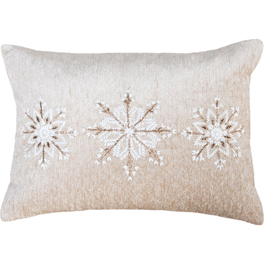 Herkimer Pillow by HedgeApple Essentials in beige, metallic, tan, ivory. Made from polyester, polypropylene in a eclectic & global style.
