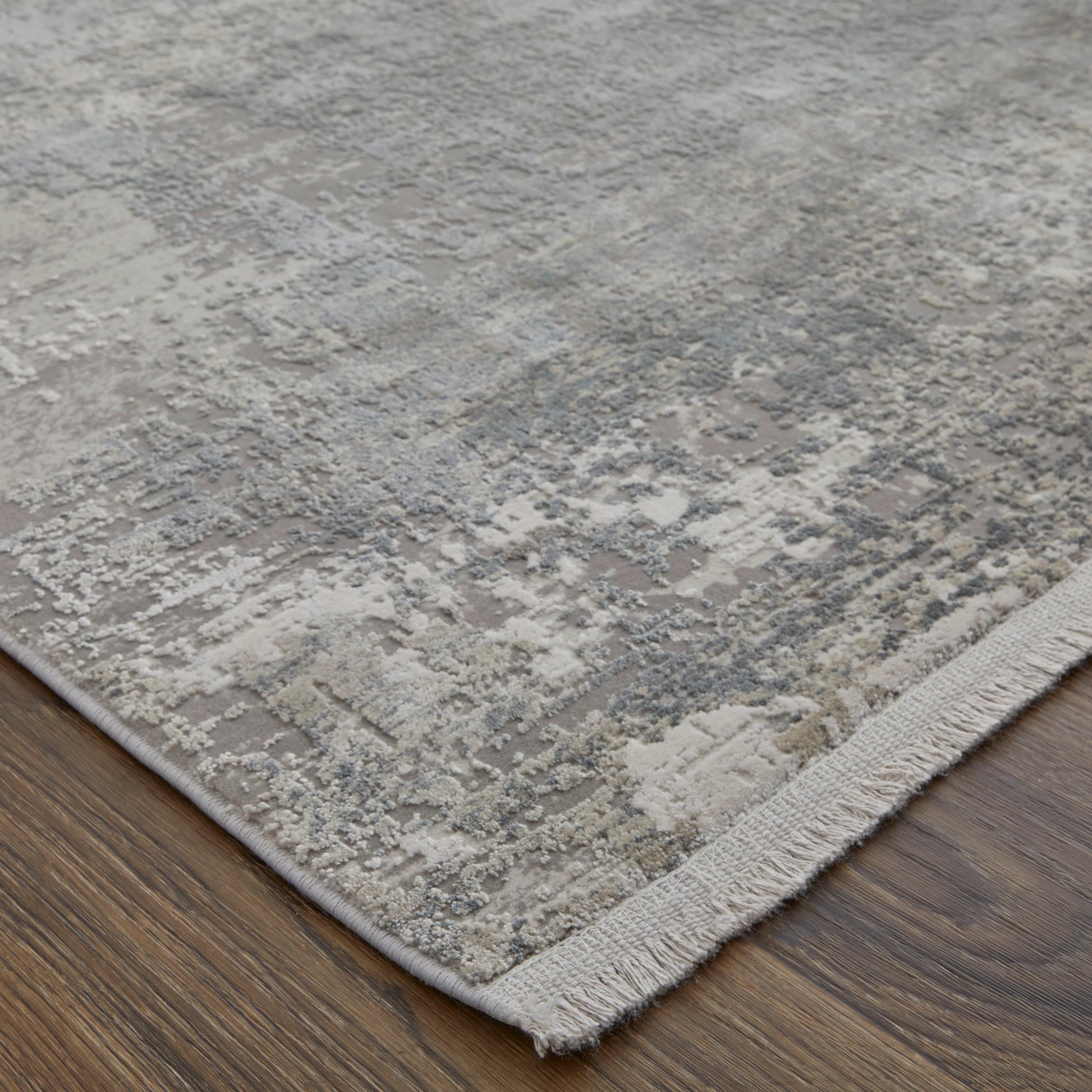Cadiz Rug - 3888F by Feizy in taupe, gray, silver. Made from viscose, acrylic in a unique style.