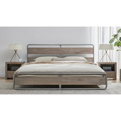 Zest Solid Wood & Metal Platform Bed by Zest. Made from mdf, partical board in a modern style.