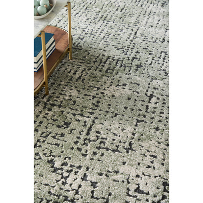 Gilmore GIL39UNF Rug by Feizy in green, ivory, black. Made from polypropylene in a unique style.