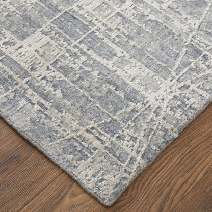 Eastfield Rug - 69A0F by Feizy in gray. Made from wool, viscose in a unique style.
