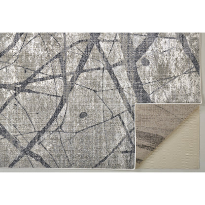 Kano Transitional Rug - 3877F by Feizy in taupe, gray, ivory. Made from polypropylene, polyester in a unique style.