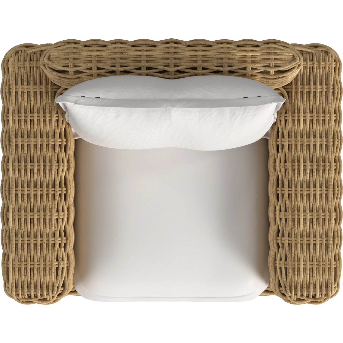 005 SI-2318673 | Additional Silo | Playa Outdoor Oversized Club Chair by Sunset West in medium wood. Made from resin wicker in a rustic style.