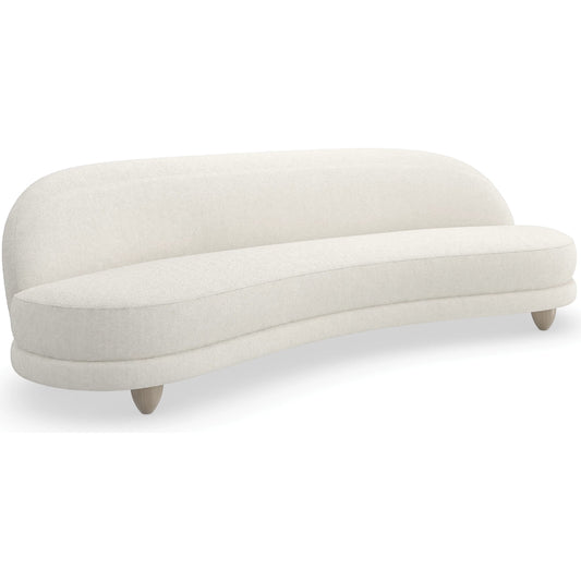 Tulum 110" Sofa by Caracole in sabbia. Made from ash, japanese sen in a transitional style.