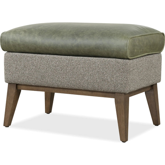 Camille Ottoman by Hooker Furniture in dark wood. Made from unique in a traditional style.