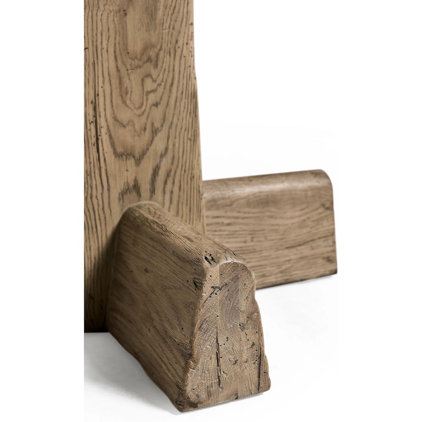 007 SI-2535713 | Closeup | Echo Canyon Round Bar Table by Jonathan Charles in faded oak. Made from main oak in a unique style.