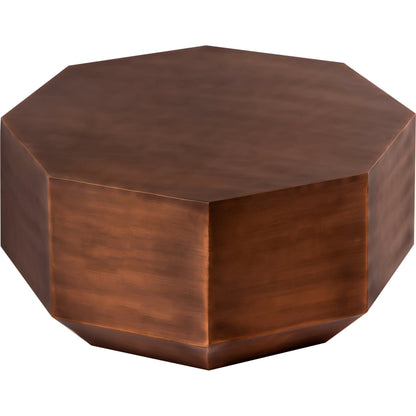 Dorian Coffee Table by Pasargad Home in copper. Made from iron in a eclectic & global style.