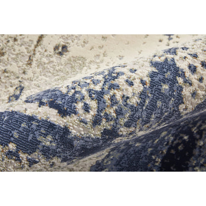 Mandana CME39LZF Rug by Feizy in ivory, blue. Made from polyester, polypropylene in a unique style.