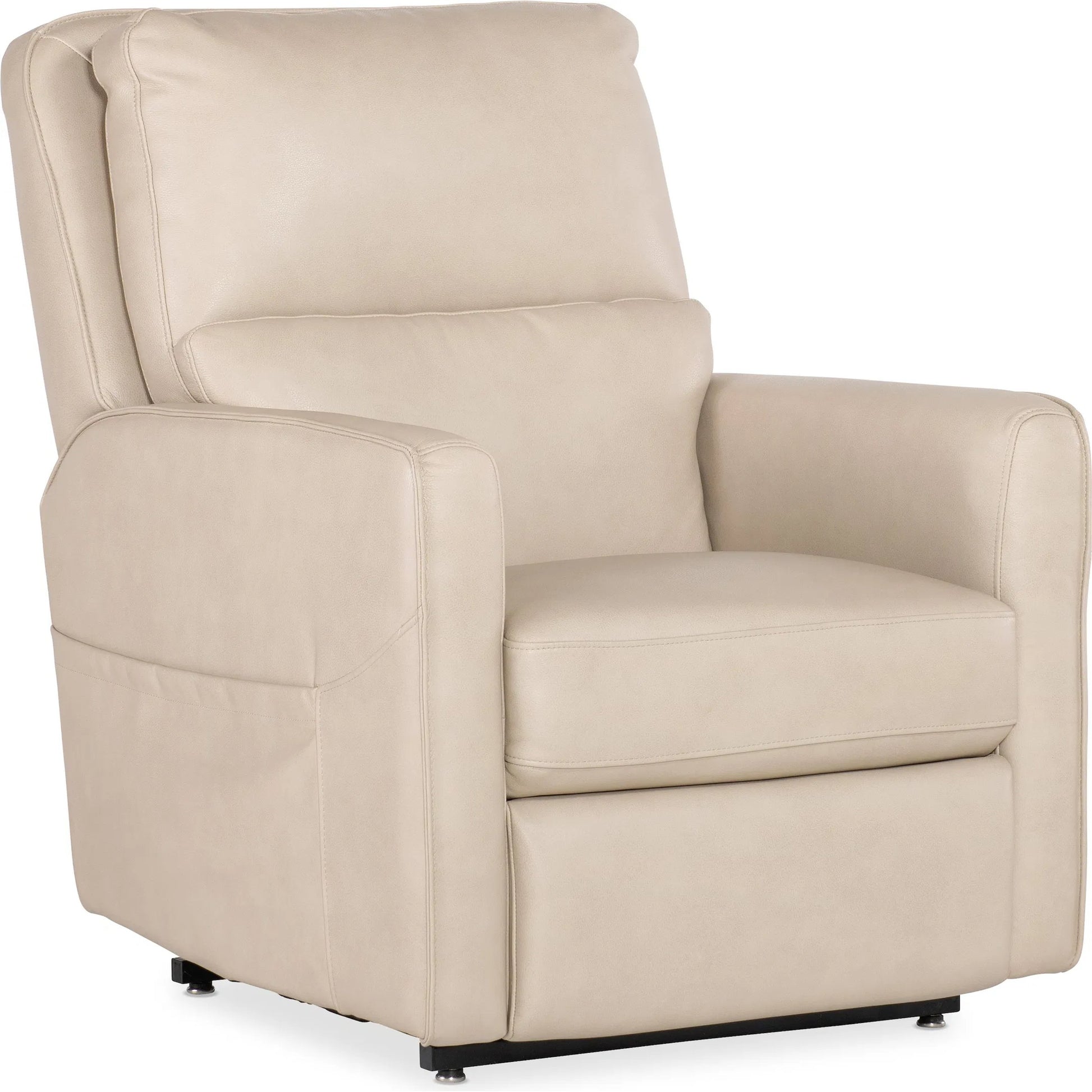 Flynn Power Recliner w/ Power Headrest, Lumbar, and Lift by Hooker Furniture in beige. Made from unique in a traditional style.