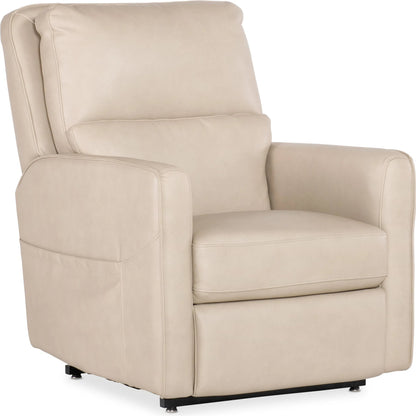 Flynn Power Recliner w/ Power Headrest, Lumbar, and Lift by Hooker Furniture in beige. Made from unique in a traditional style.