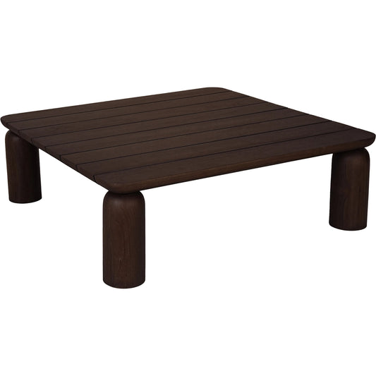 Barclay Outdoor Coffee Table by Moe's Home Collection in brown. Made from solid teak wood in a unique style.