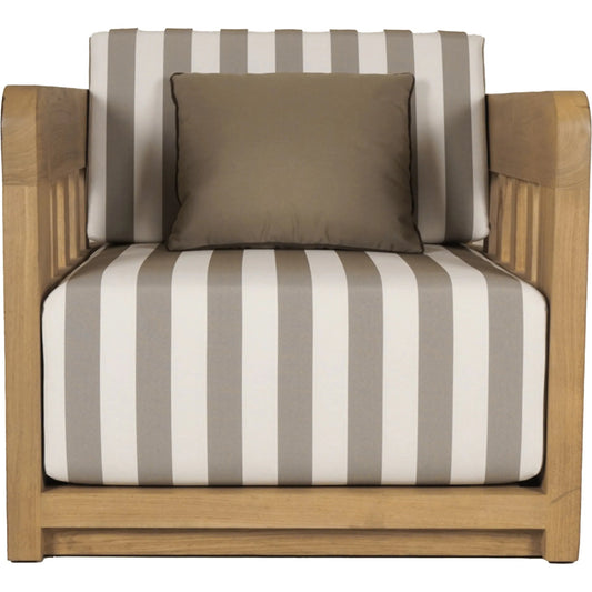 Adelaide Outdoor Accent Chair by Moe's Home Collection in brown. Made from 100% olefin fabric, quick dry foam, solid teak wood in a unique style.