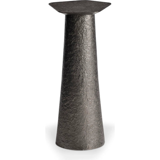 Lark Accent Table by Bernhardt in graphite. Made from metal in a modern style.