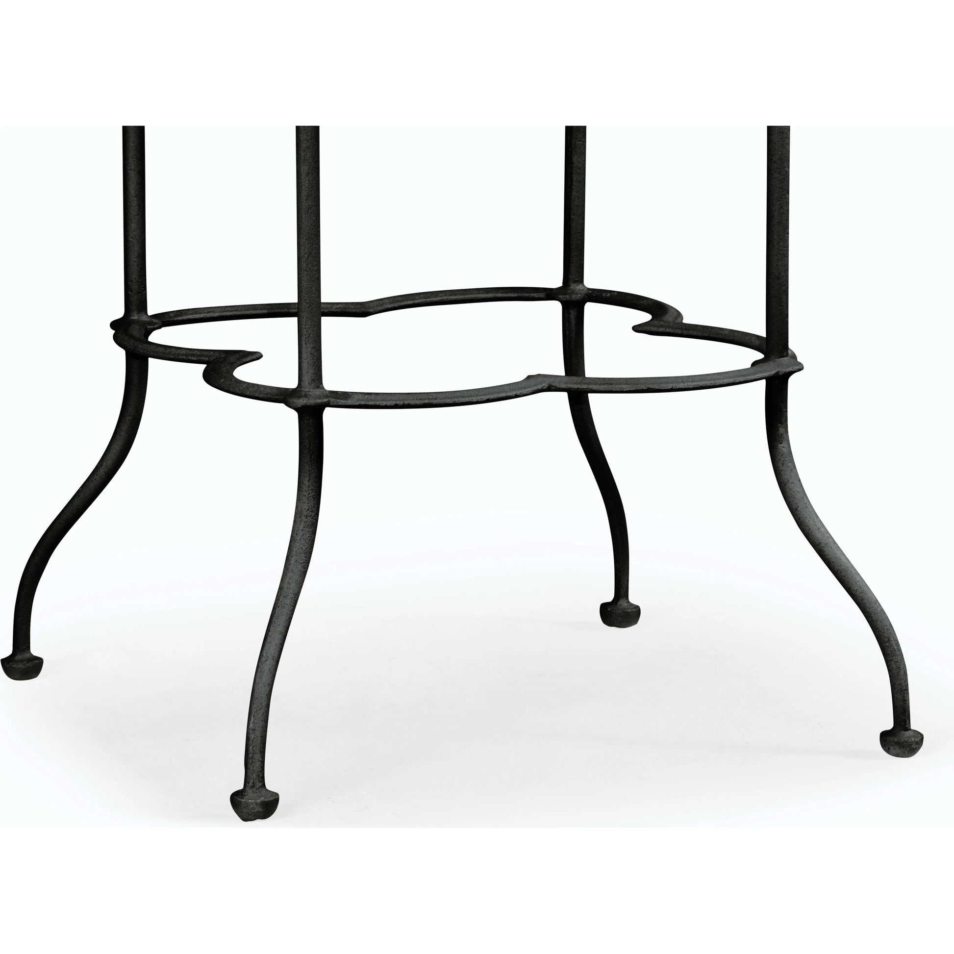 Casual Accents End Table by Jonathan Charles in brown and light brown chestnut. Made from iron in a rustic style.