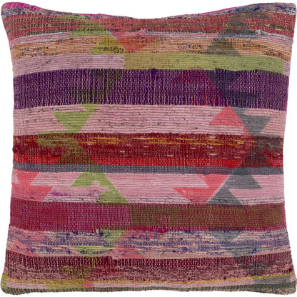 Thames Indoor/Outdoor Pillow by Surya. Made from front: 100% recycled fabric, back: 100% cotton in a modern style.