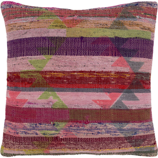 Thames Pillow - 33541 by Surya. Made from front: 100% recycled fabric, back: 100% cotton in a modern style.