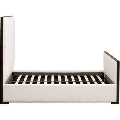 Tailor Bed by Essentials For Living in livesmart peyton-pearl, matte brown oak. Made from solid oak wood, plywood, metal in a modern style.
