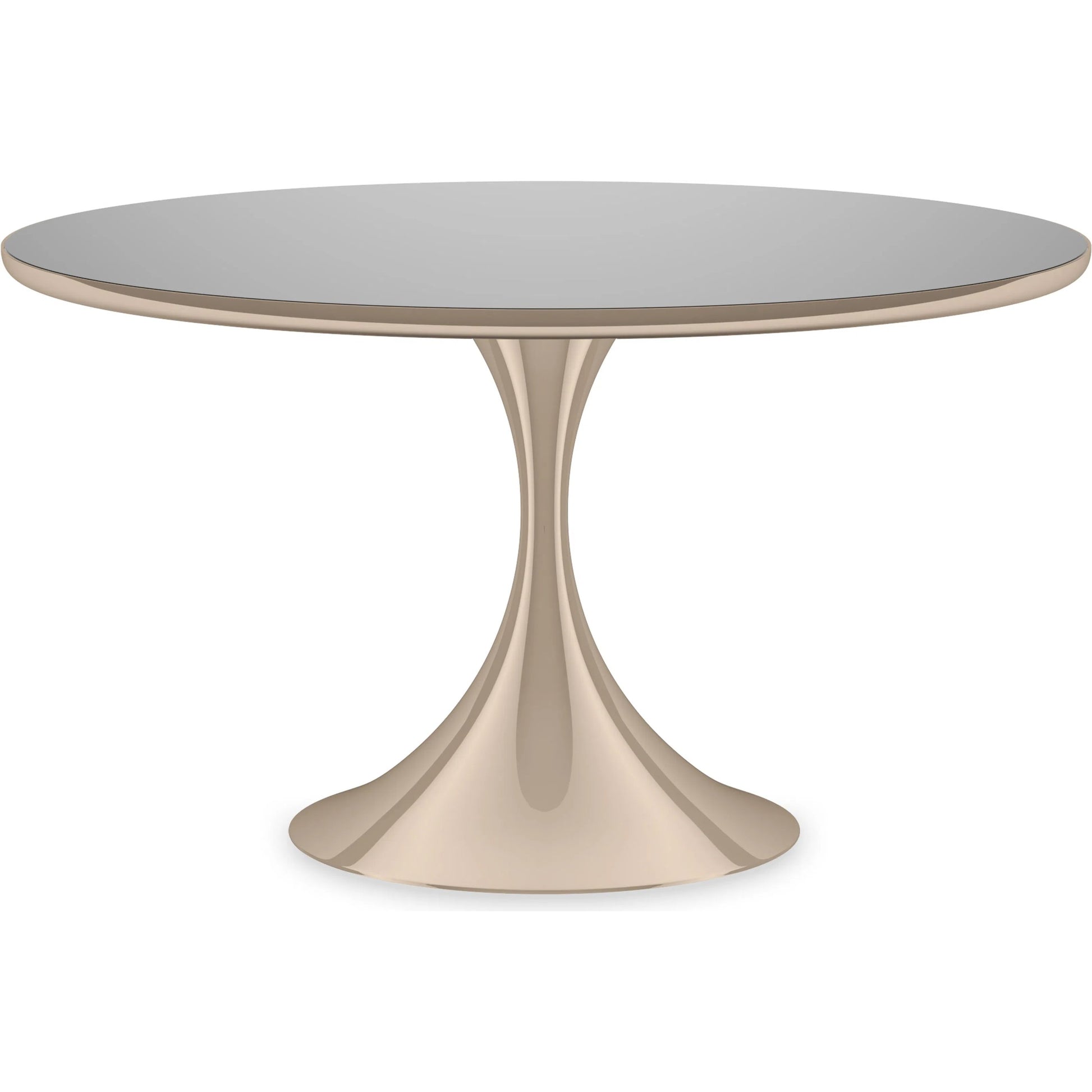 Semper 54 Round Dining Table by Caracole. Made from metal, glass in a transitional style.