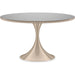Semper 54 Round Dining Table by Caracole. Made from metal, glass in a transitional style.