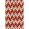 Beige, Orange, Burgandy, Mauve / 2' x 3'