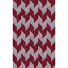 Burgandy, Mauve, Magenta, Light Blue / 2' x 3'