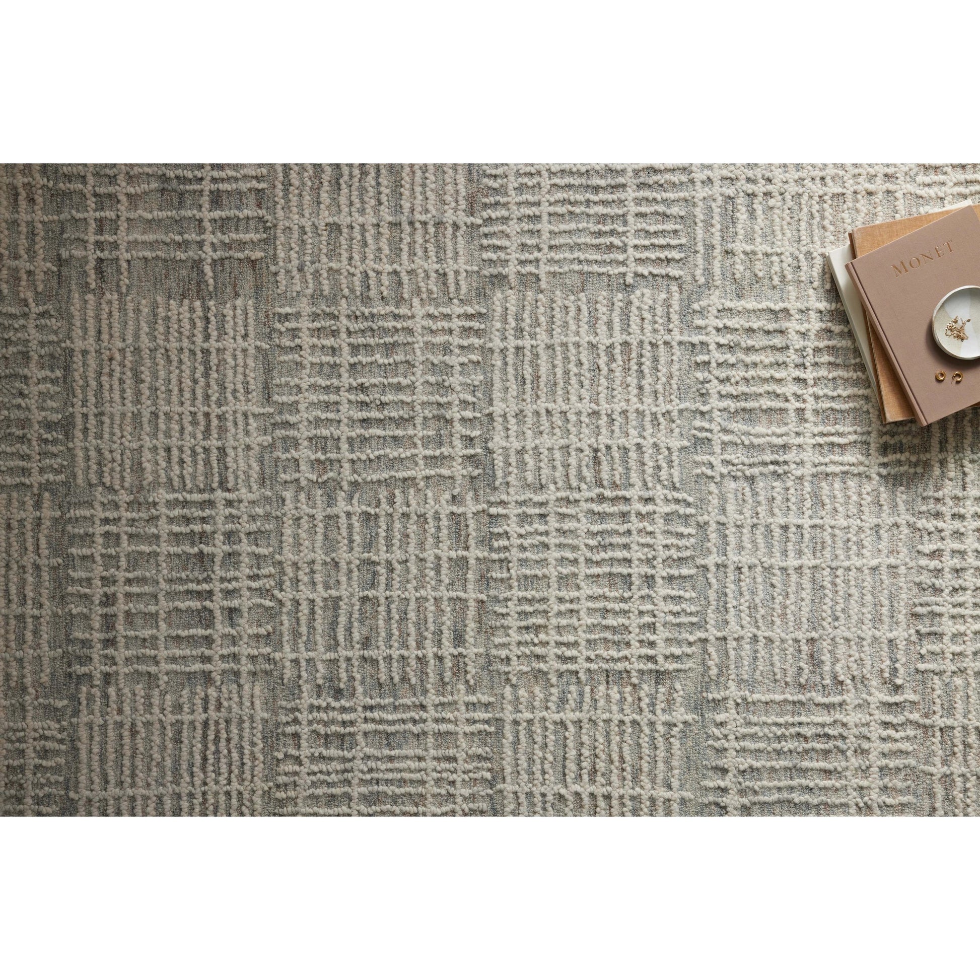 Tallulah TLL-02 Rug by Loloi in mist, ivory. Made from 100% wool in a unique style.