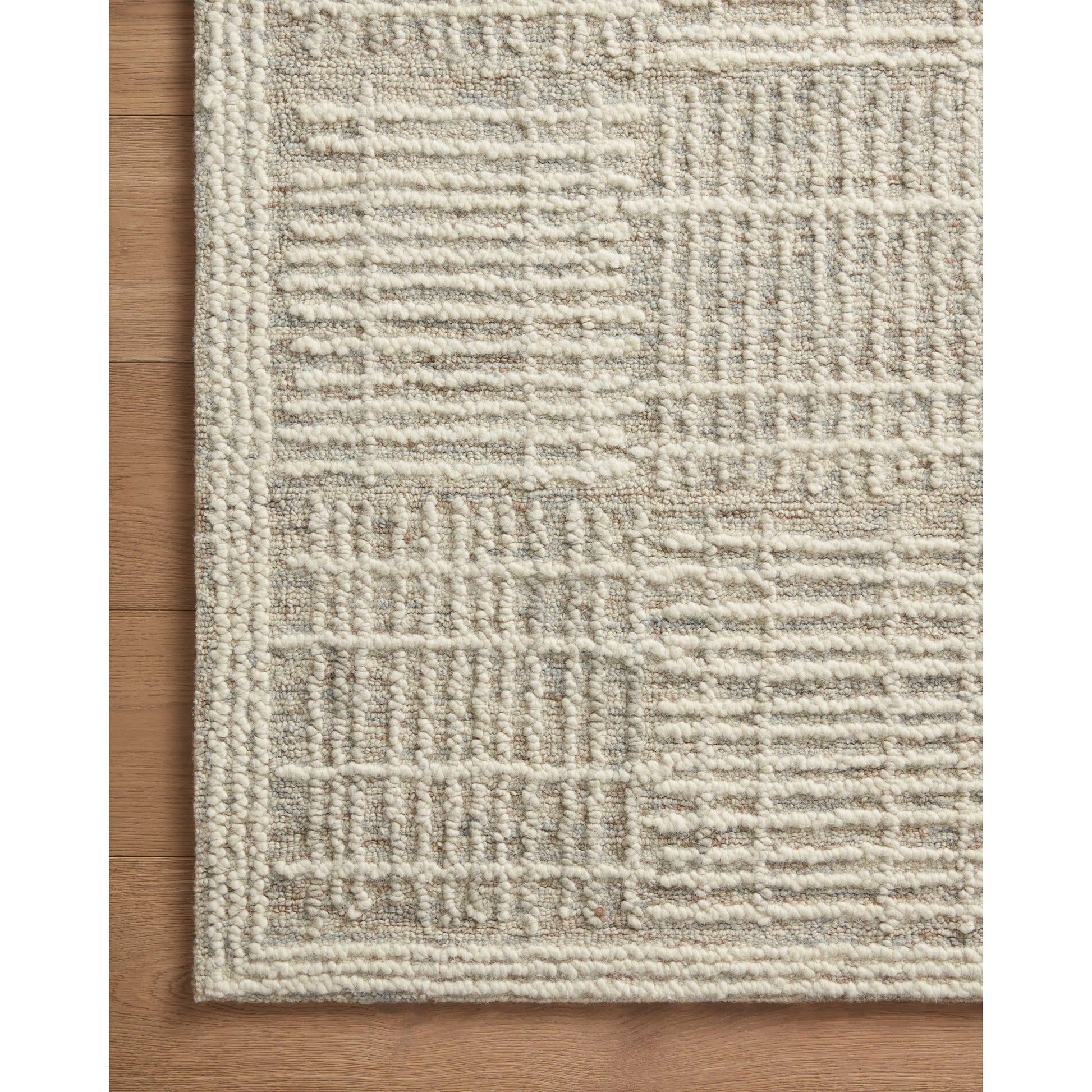 Tallulah TLL-02 Rug by Loloi in mist, ivory. Made from 100% wool in a unique style.