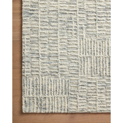 Tallulah TLL-03 Rug by Loloi in sky, ivory. Made from 100% wool in a unique style.