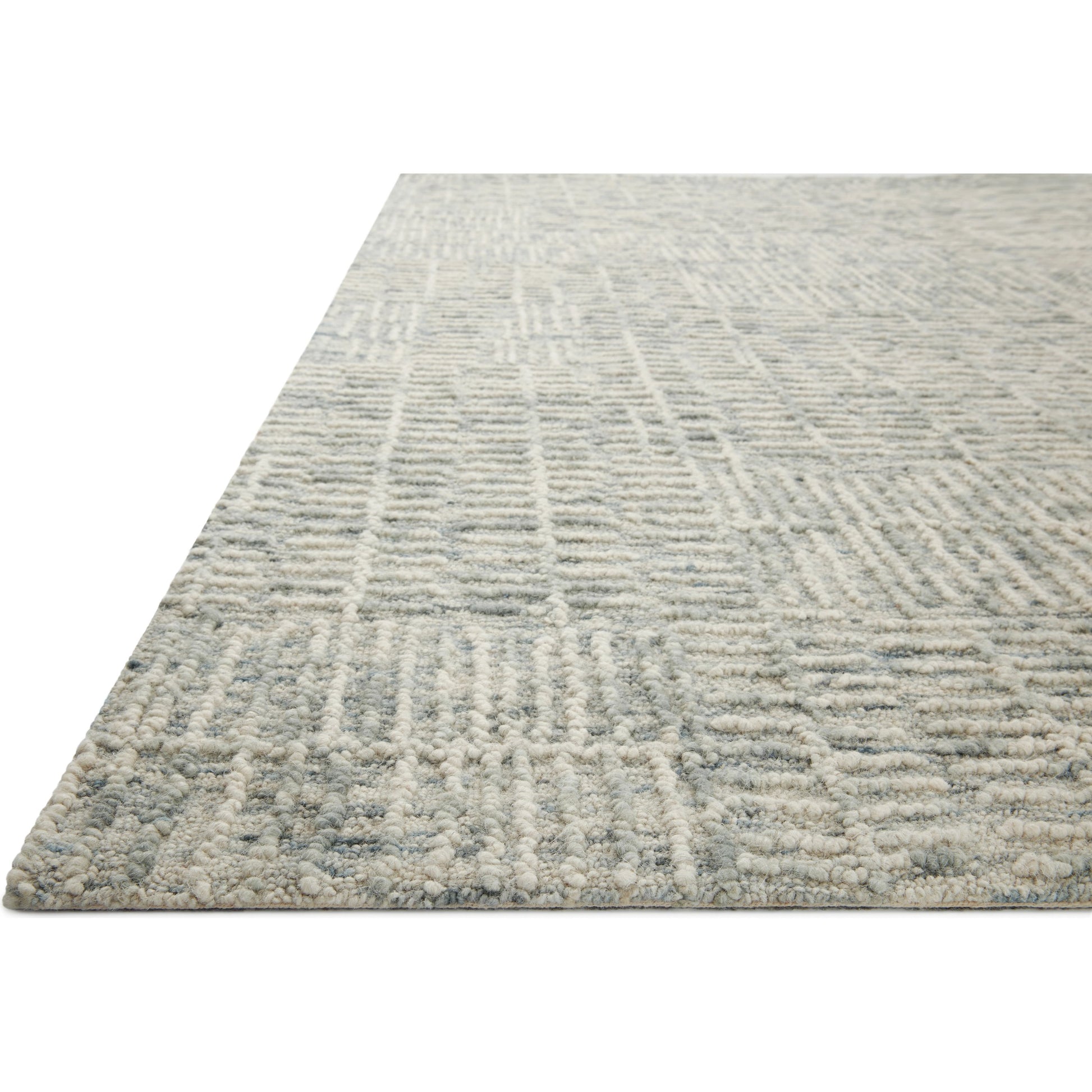 Tallulah TLL-03 Rug by Loloi in sky, ivory. Made from 100% wool in a unique style.
