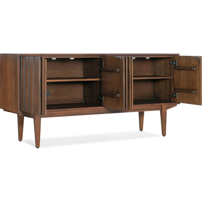 Orson Sideboard by Hooker Furniture in dark mahogany. Made from unique in a traditional style.
