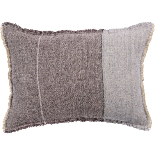 Tanzy TAN15 Pillow by Jaipur Living in gray, slate. Made from 100% linen in a cottage & farmhouse style.