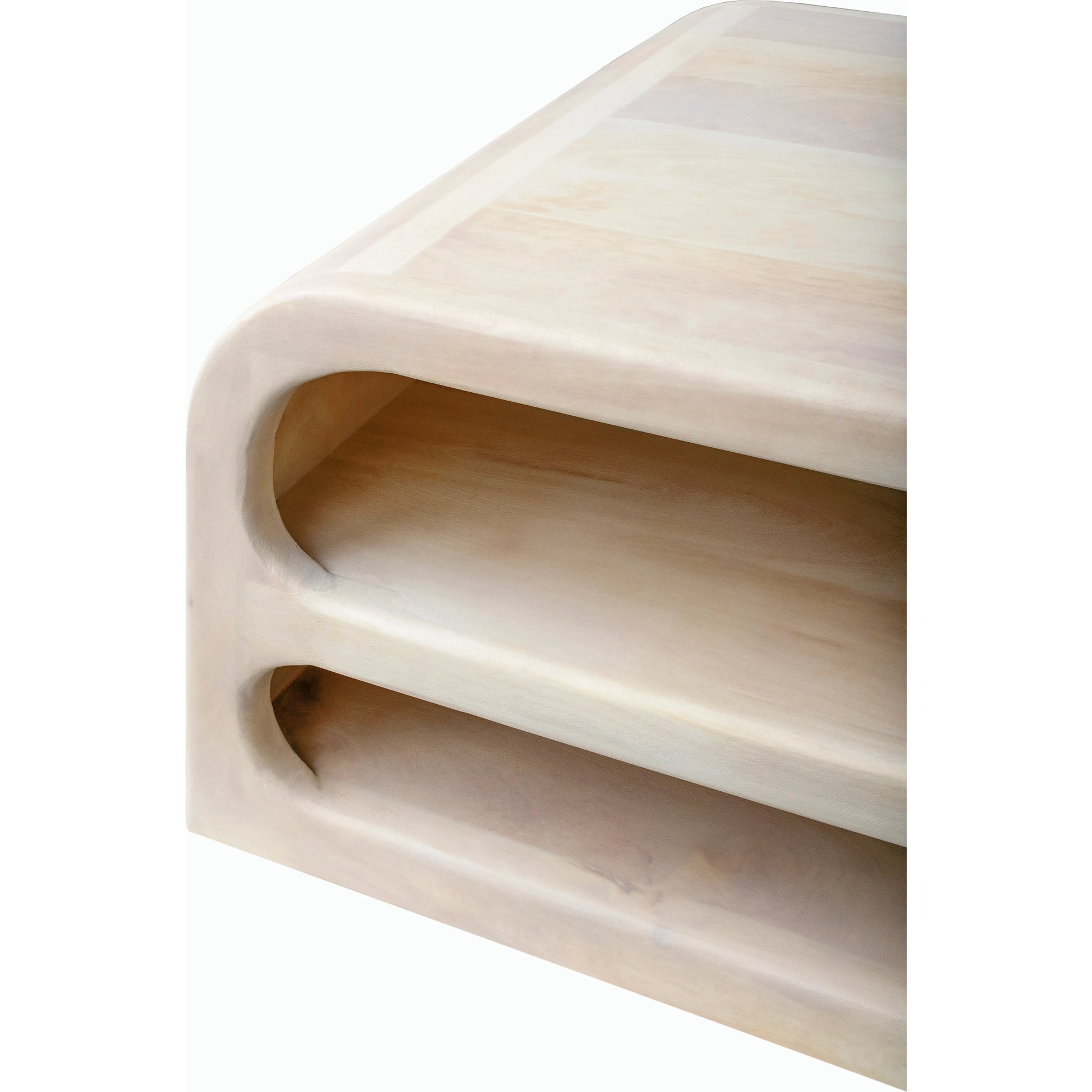 Tana Coffee Table - 531978 by Surya in ivory and wood finish. Made from mango wood in a modern style.