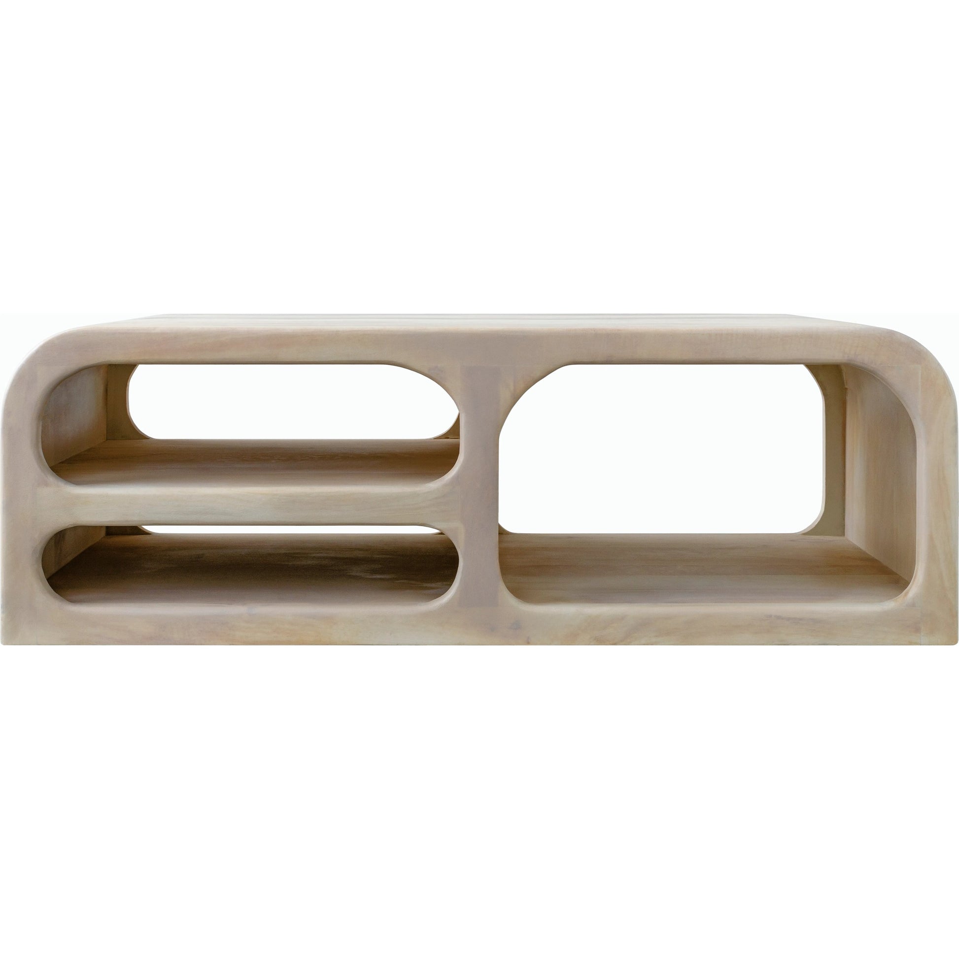 Tana Coffee Table - 531978 by Surya in ivory and wood finish. Made from mango wood in a modern style.