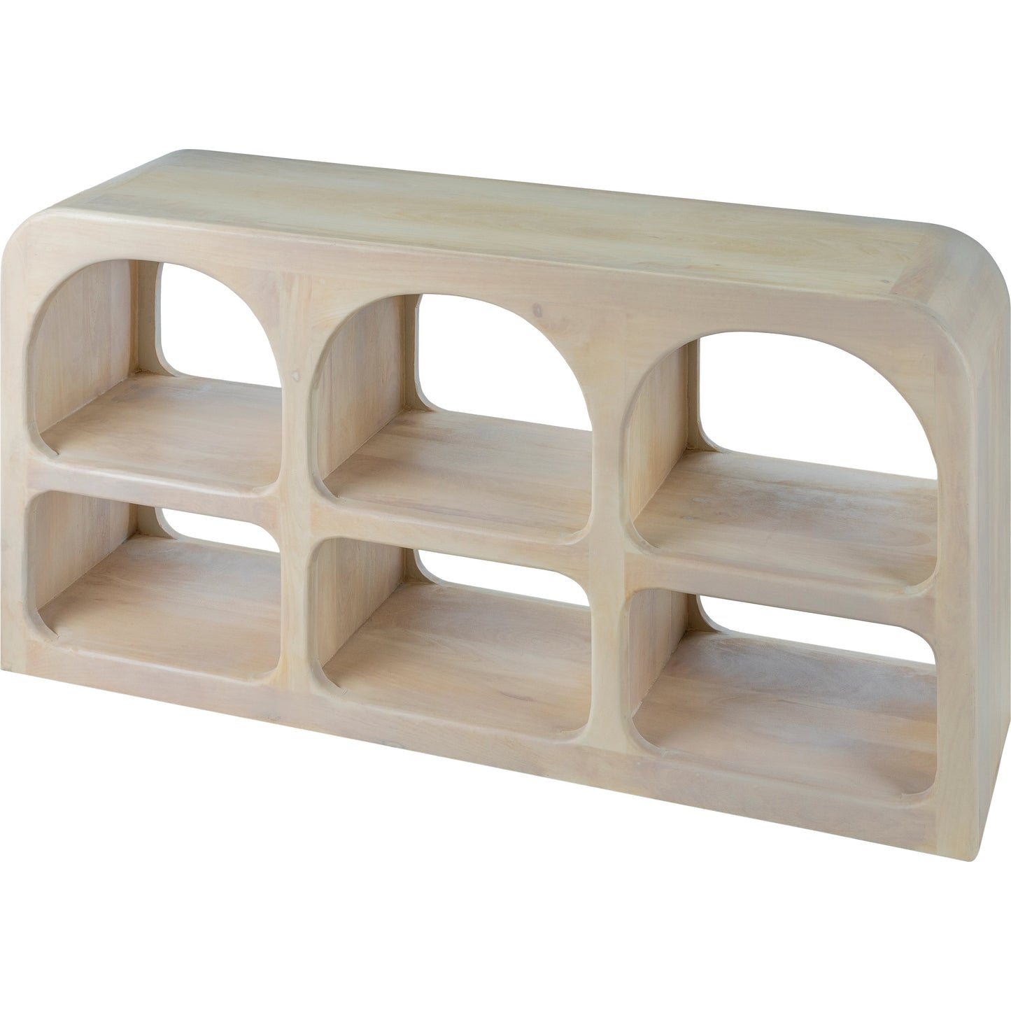 001 SI-2133376 | Primary Silo | Tana Console Table - 531969 by Surya in ivory and wood finish. Made from mango wood in a modern style.