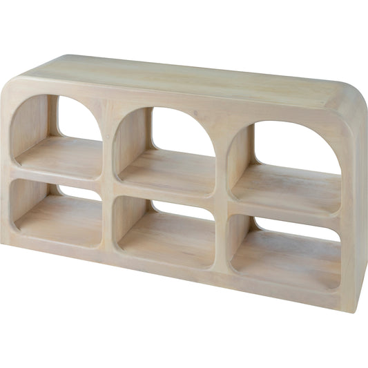 Tana Console Table - 531969 by Surya in ivory and wood finish. Made from mango wood in a modern style.