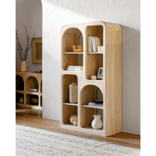 Tana Etagere - 531972 by Surya in ivory and wood finish. Made from mango wood in a modern style.