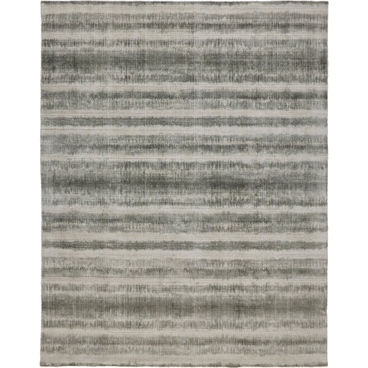 Mackay Transitional Stripes Rug - 8824F by Feizy. Made from viscose, wool in a unique style.