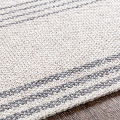 Tartan Rug - 27253 by Livabliss in oatmeal, light gray, gray. Made from 50% viscose, 50% wool in a unique style.