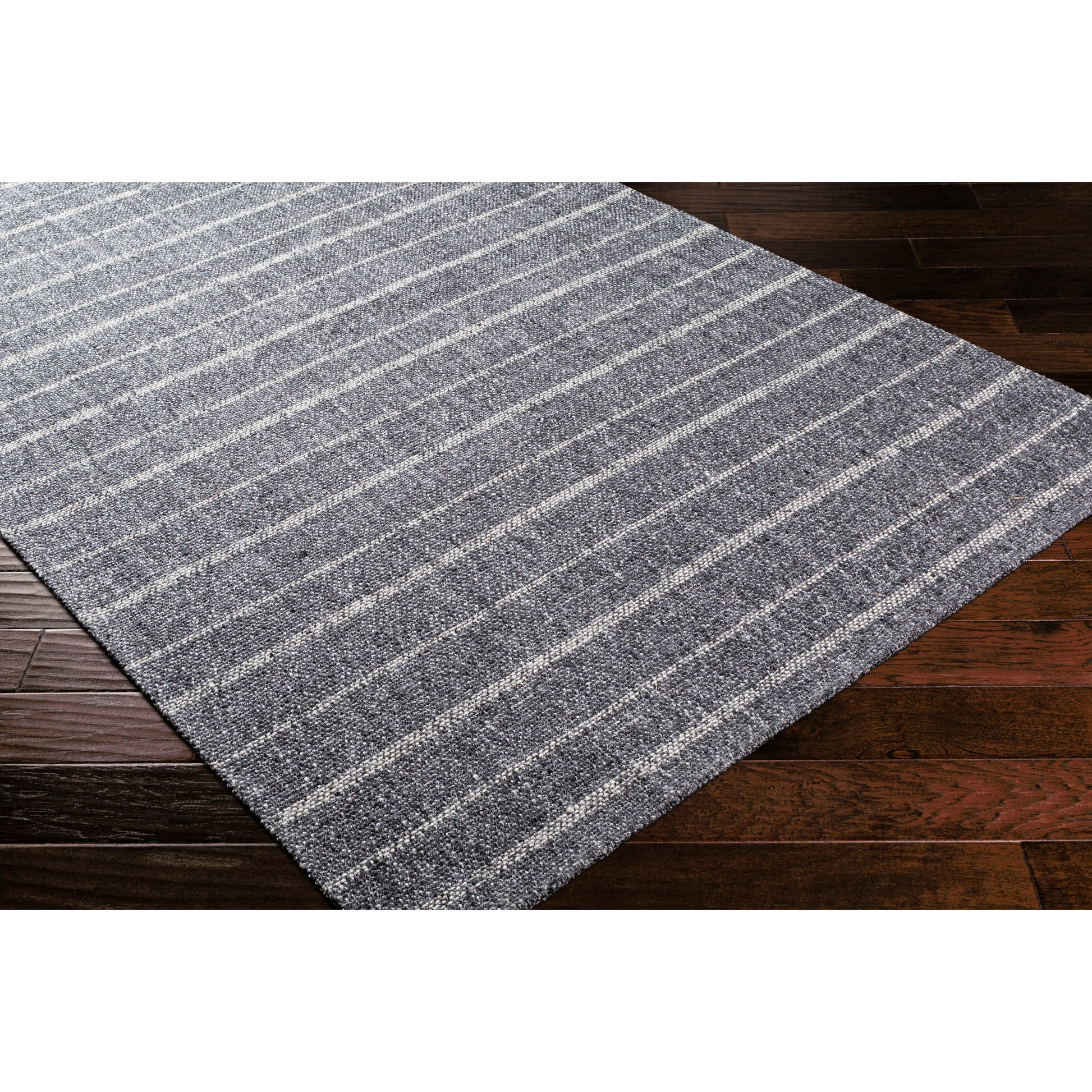 Tartan Rug - 27254 by Livabliss in black, light gray, gray. Made from 50% viscose, 50% wool in a unique style.