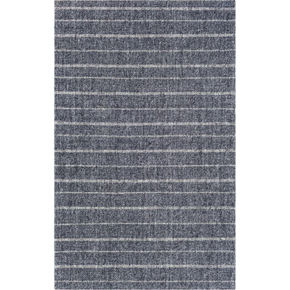 Tartan Rug - 27254 by Livabliss in black, light gray, gray. Made from 50% viscose, 50% wool in a unique style.