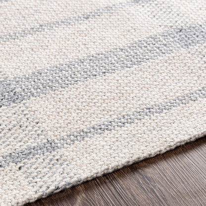 Tartan Rug - 27255 by Livabliss in oatmeal, light gray, gray. Made from 50% viscose, 50% wool in a unique style.