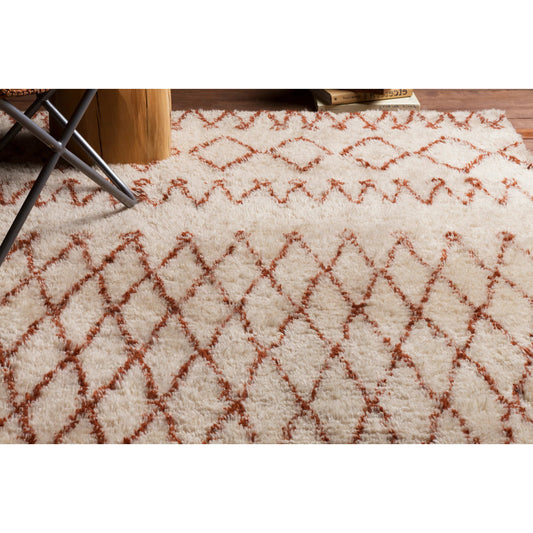 Tasman Rug - 1618 by Surya in beige, rust. Made from 100% new zealand wool in a unique style.