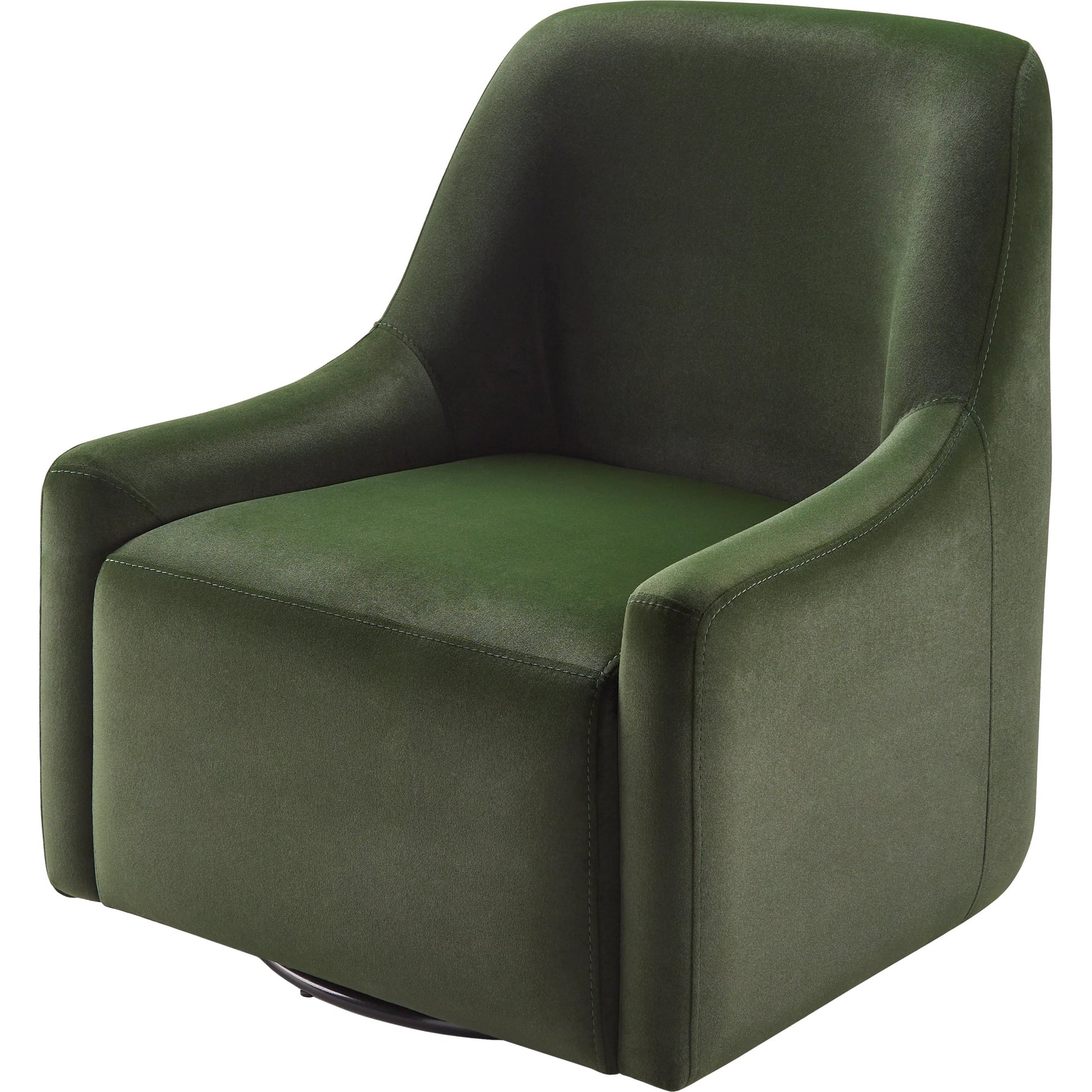 Tasa Armchair by Surya in green, dark green and wood finish. Made from upholstery: faux suede, base: beech wood, fill: 100% polyurethane foam in a modern style.