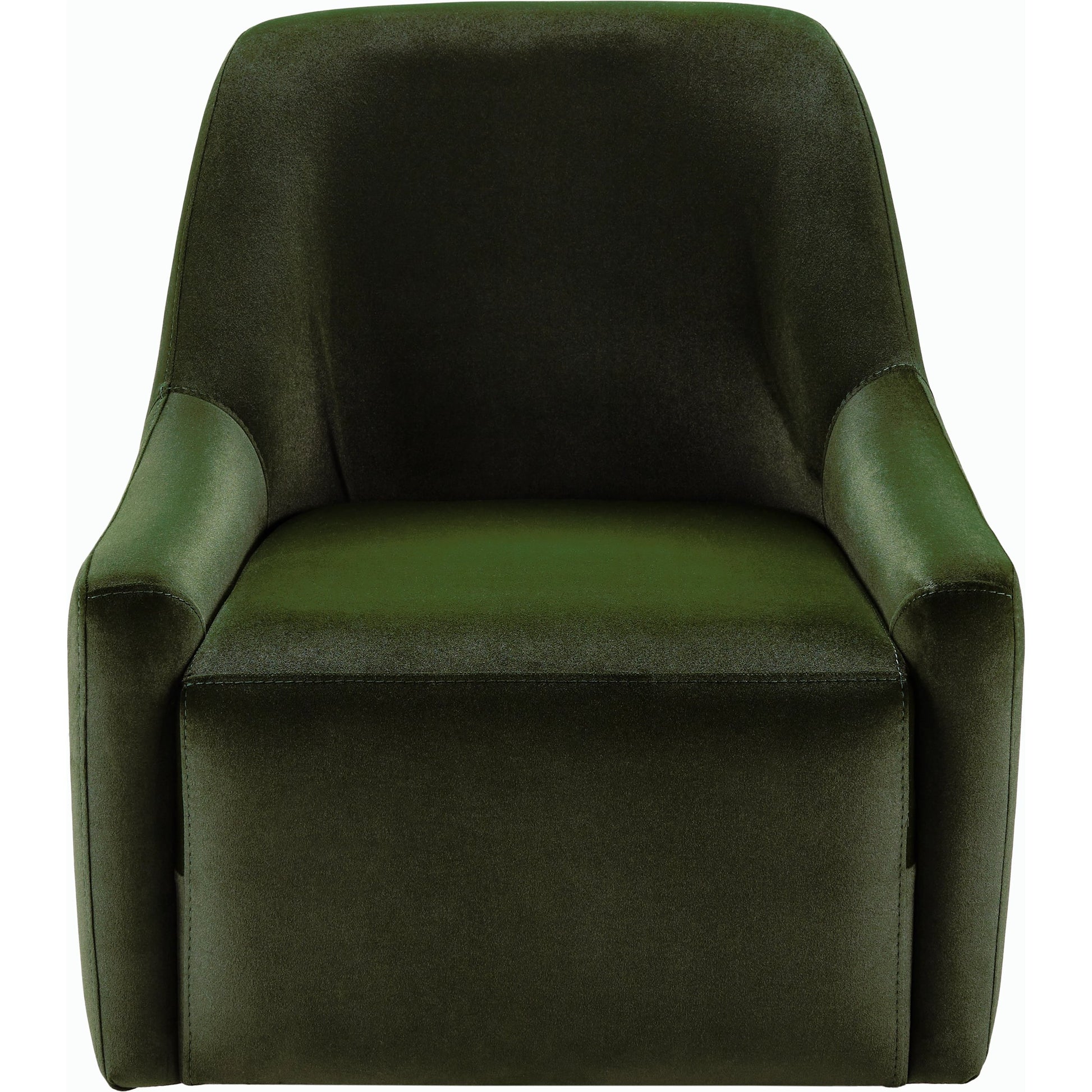 Tasa Armchair by Surya in green, dark green and wood finish. Made from upholstery: faux suede, base: beech wood, fill: 100% polyurethane foam in a modern style.