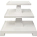 Tatiana Three Tier Center Column Side Table by Worlds Away. Made from solid wood, mdf in a transitional style.