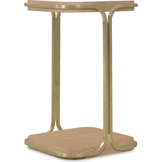 Banyon Bay Accent Table by Hooker Furniture in light wood. Made from unique in a transitional style.