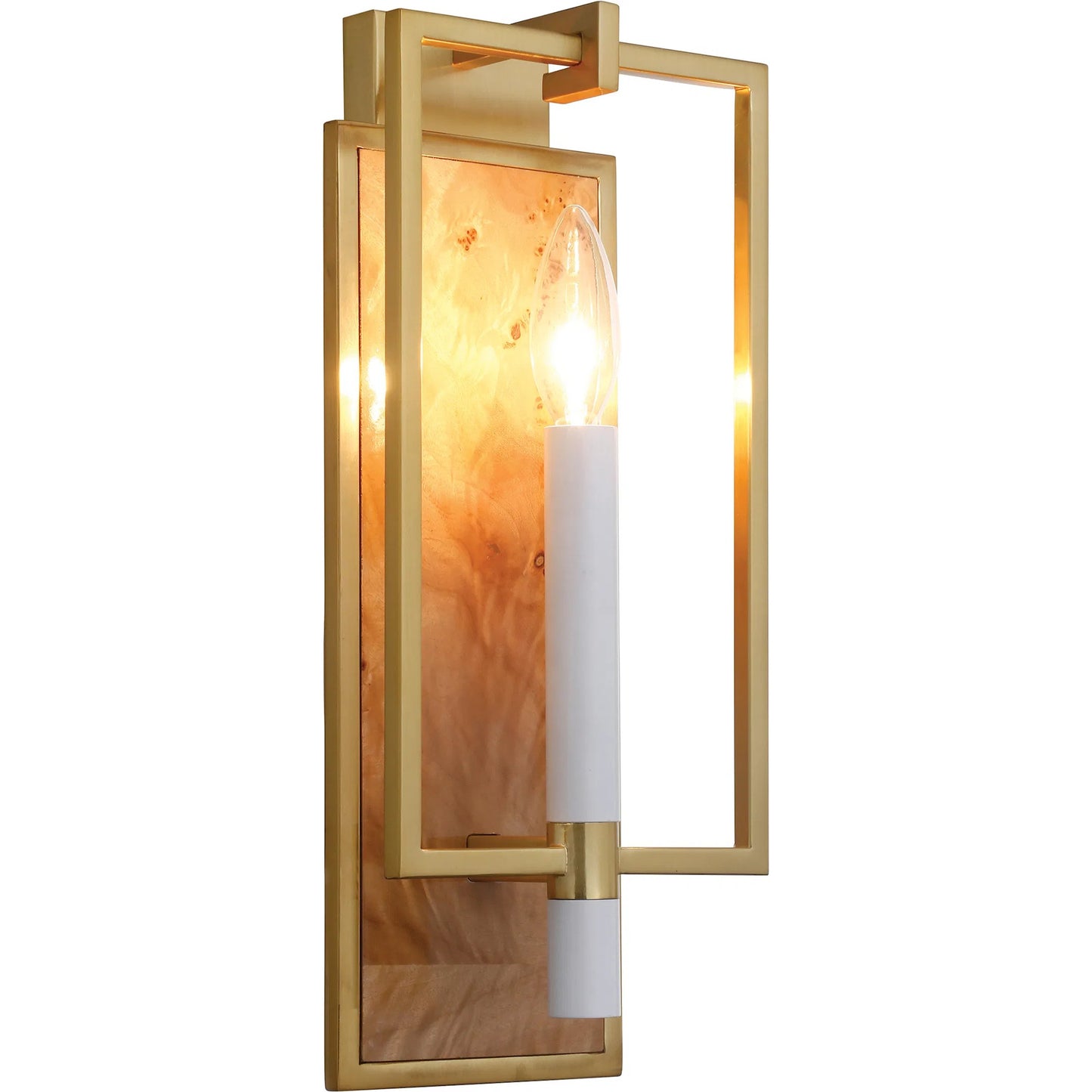 002 SI-2252815 | Additional Silo | Taurus Candlestick Sconce by Worlds Away. Made from wood, brass in a modern style.